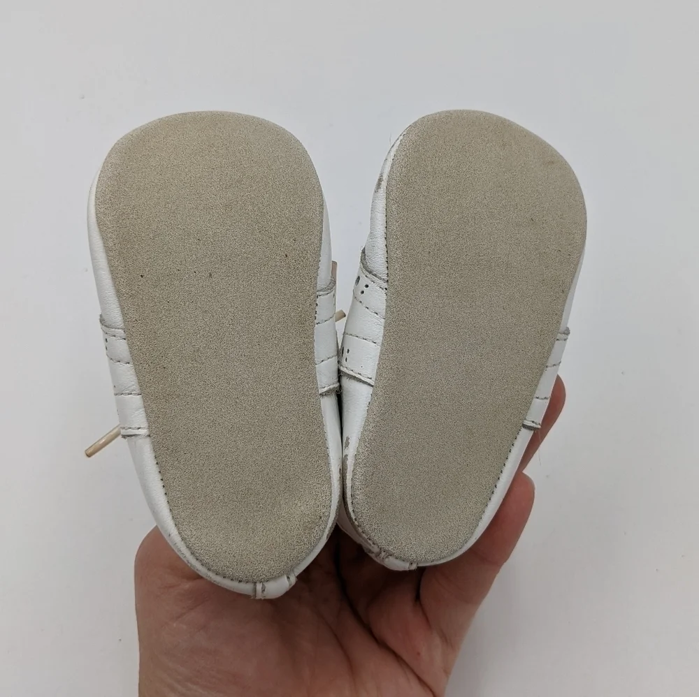Vintage Baby Deer Oxford Crib Shoe Soft Sole 2T
